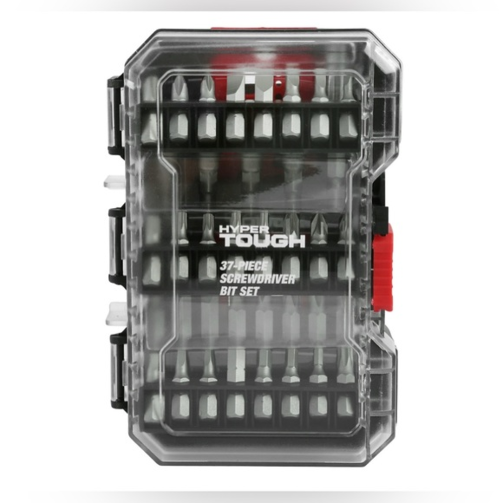 Hyper Tough 37-piece Screwdriver‎ Bit Set with Case, 30143 Tools Driver